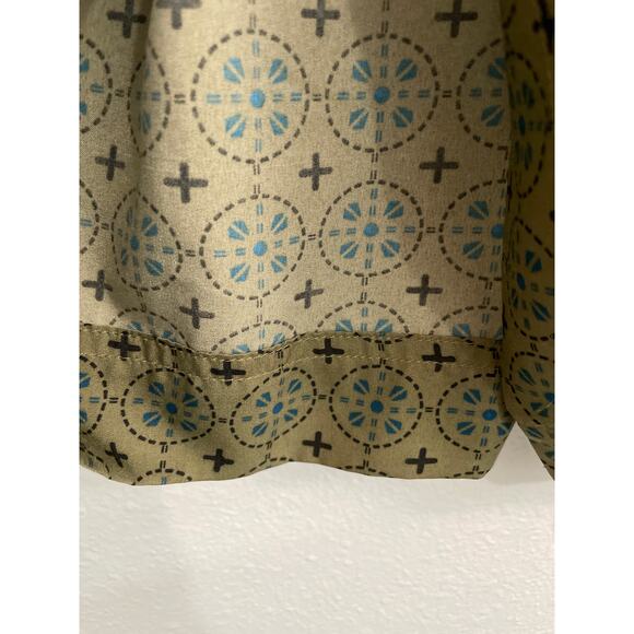 Gap Women's Sleeveless Olive Green Blue Floral Racerback Tank Large - Picture 8 of 10